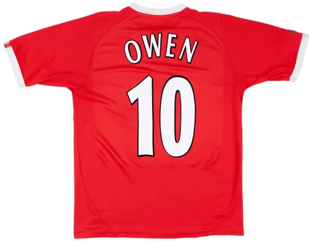 2001-03 Liverpool CL Shirt Owen #10 - 8/10 - (L)