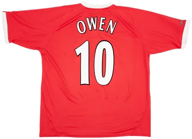 2001-03 Liverpool CL Shirt Owen #10 - 8/10 - (XL)