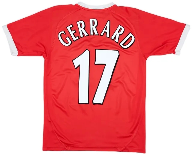 2001-03 Liverpool CL Shirt Gerrard #17 - 5/10 - (M)