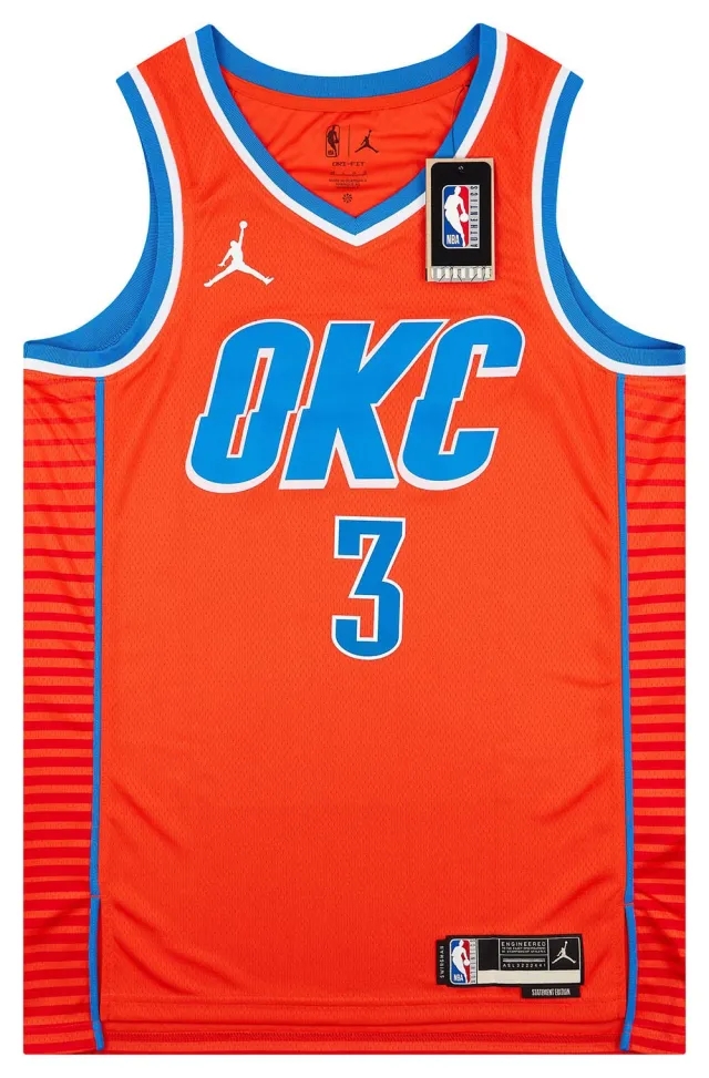 2021-24 Oklahoma City Thunder Giddey #3 Jordan Swingman Alternate Jersey (S)