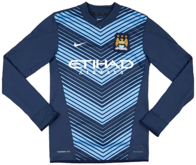 2014-15 Manchester City Nike Therma-fit Sweat Top - 9/10 - (S)