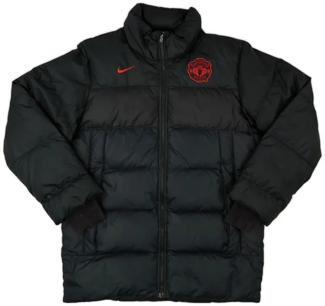 2010-11 Manchester United Nike Padded Bench Coat - 8/10 - (L)