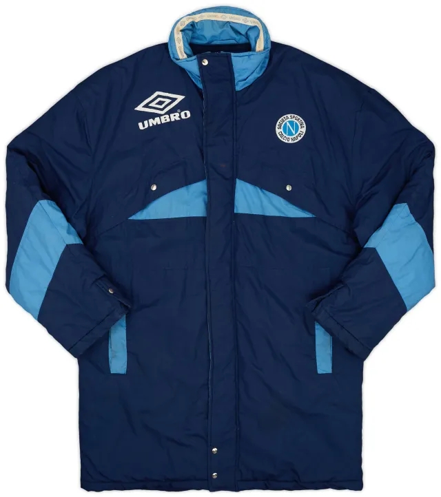 1991-93 Napoli Umbro Padded Bench Coat - 5/10 - (L)