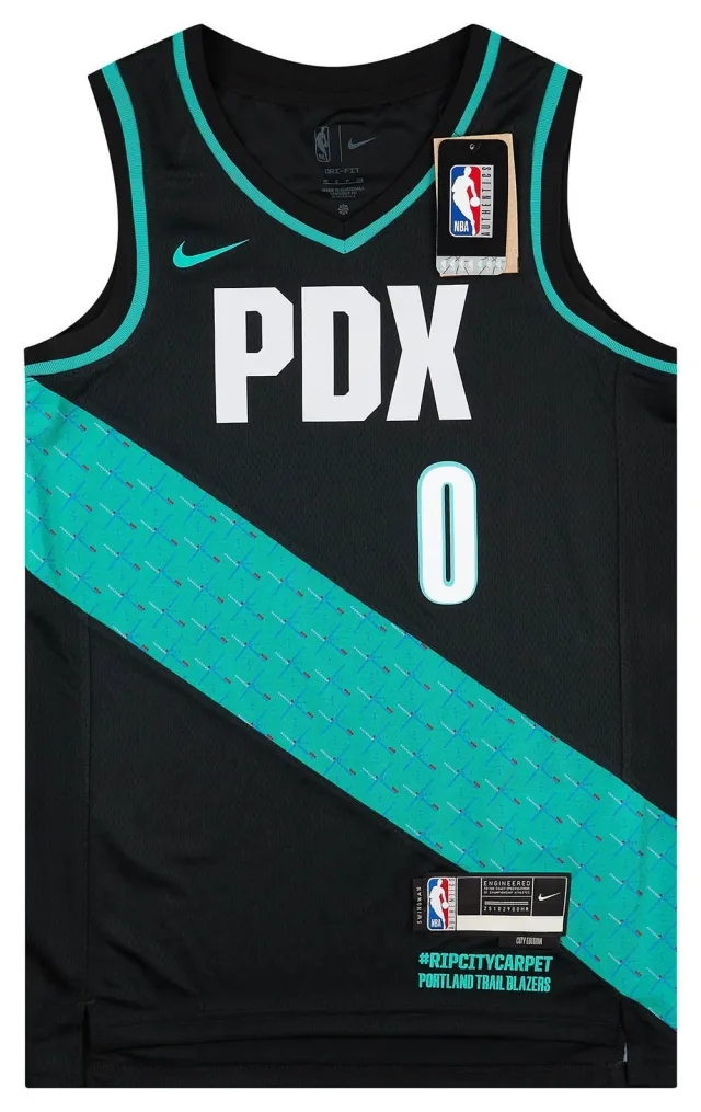 2022-23 Portland Trail Blazers Lillard #0 Nike Swingman Alternate Jersey (S)