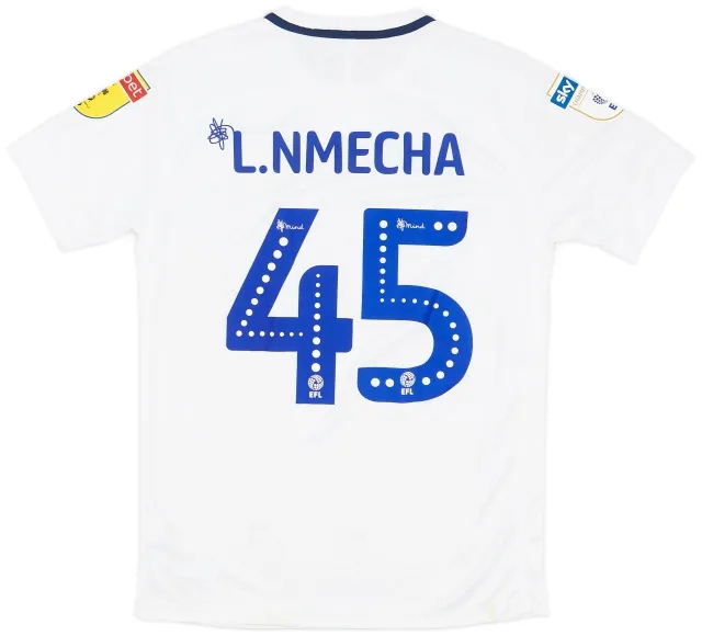 2018-19 Preston North End Match Worn Home Shirt L. Nmecha #45