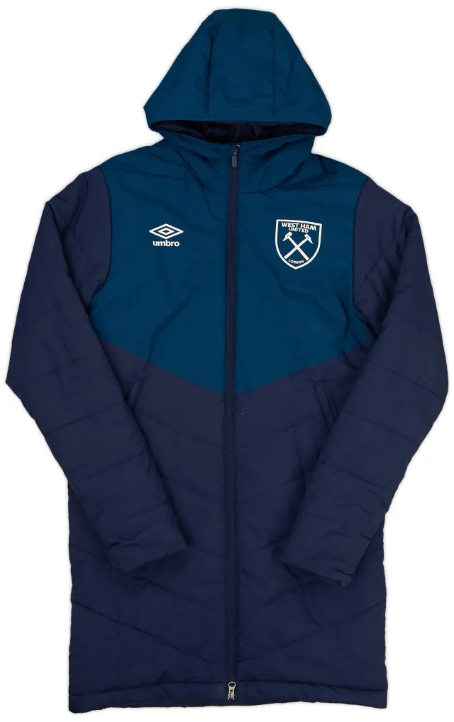 2017-18 West Ham Umbro Padded Bench Coat - 8/10 - (S)