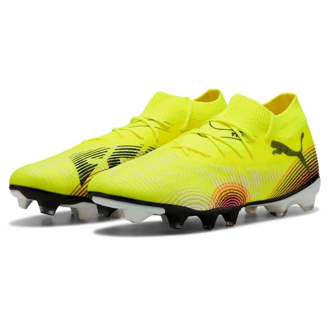 PUMA Future 8 Match FG/AG Football Boots Unisex, Yellow Alert/Black/Sun Struck