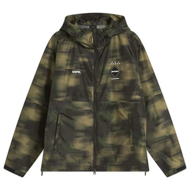 F.C. Real Bristol Men's Speed Camo Hooded Jacket Woodland