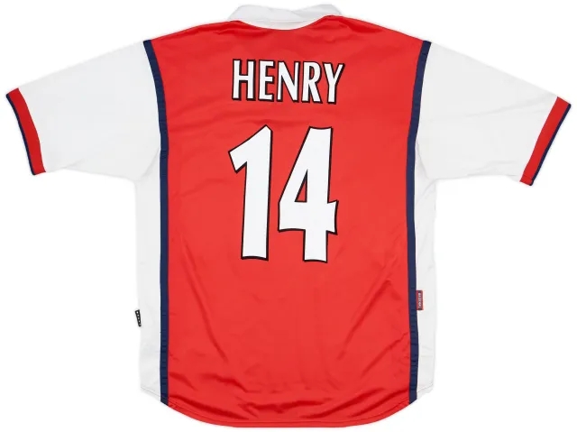 1999-00 Arsenal Home Shirt Henry #14 - 6/10 - (L)