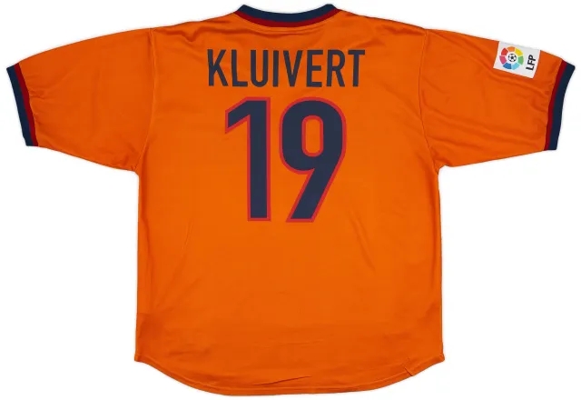 1998-00 Barcelona Third Shirt Kluivert #19 - 8/10 - (XL)