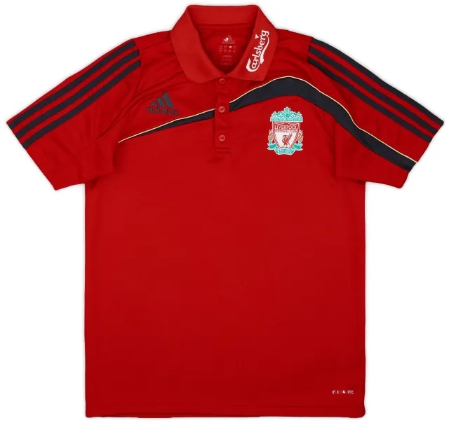 2009-10 Liverpool adidas Polo Shirt - 8/10 - (S)
