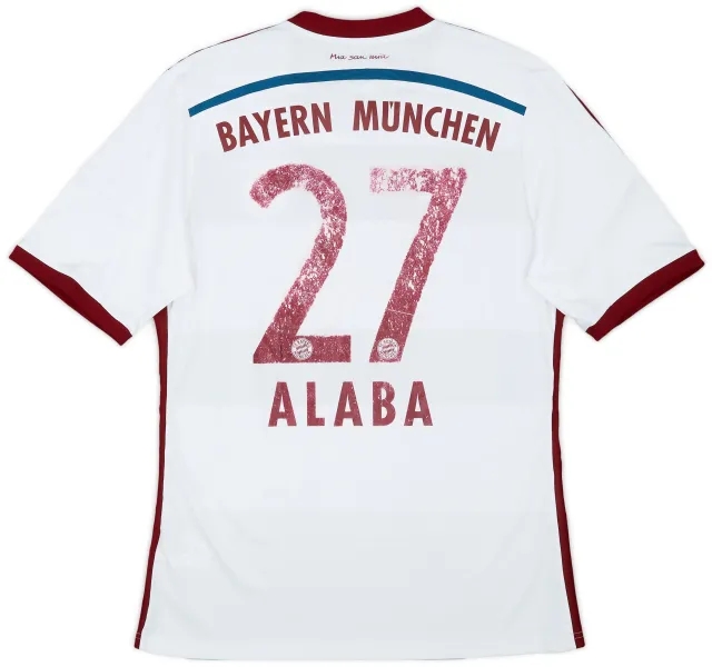 2014-15 Bayern Munich Away Shirt Alaba #27 - 4/10 - (M)