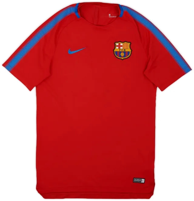 2017-18 Barcelona Nike Training Shirt - 9/10 - (M)