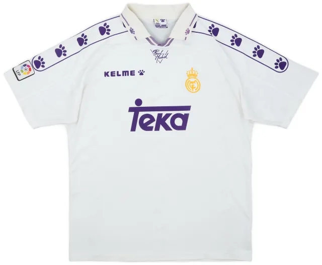 1994-96 Real Madrid Home Shirt - 8/10 - (XL)