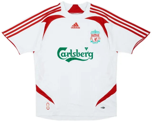 2007-08 Liverpool Away Shirt - 7/10 - (L.Boys)