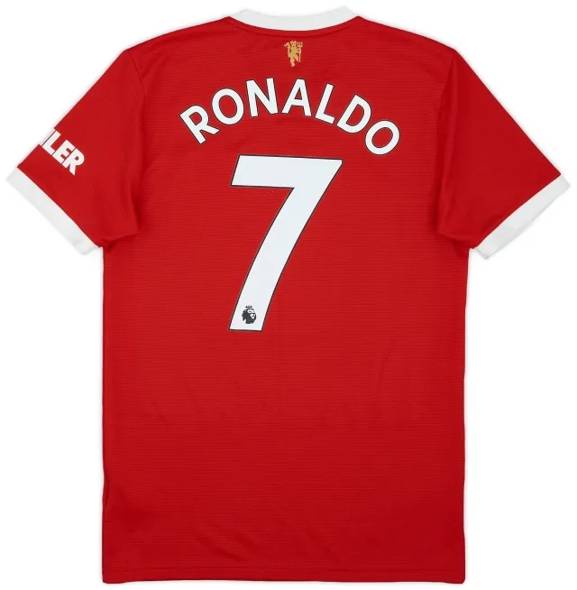 2021-22 Manchester United Home Shirt Ronaldo #7 - 9/10 - (S)