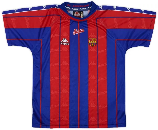 1997-98 Barcelona Home Shirt - 10/10 - (M.Boys)