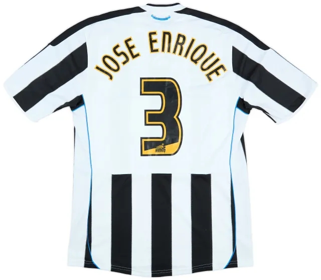 2009-10 Newcastle Home Shirt Jose Enrique #3 - 8/10 - (L)