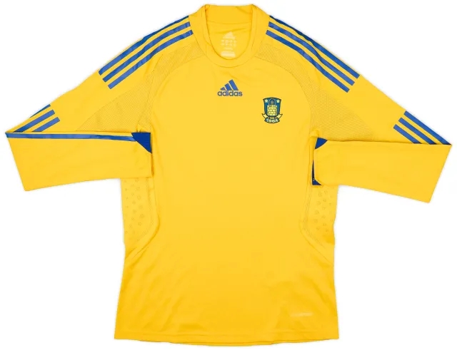 2008-09 Brondby Player Issue Home L/S Shirt - 8/10 - (S)