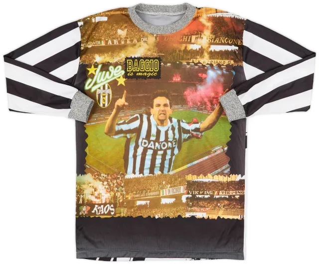 1994-95 Juventus Baggio Graphic L/S Shirt Baggio #10 - 8/10 - (M)