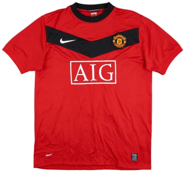 2009-10 Manchester United Home Shirt #18 - 5/10 - (M)