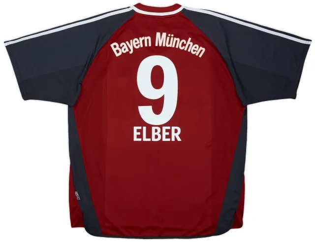 2001-02 Bayern Munich Signed Home Shirt Elber #9 (XL)