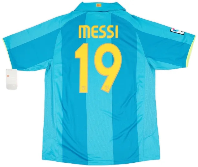 2007-09 Barcelona Away Shirt Messi #19 (L)