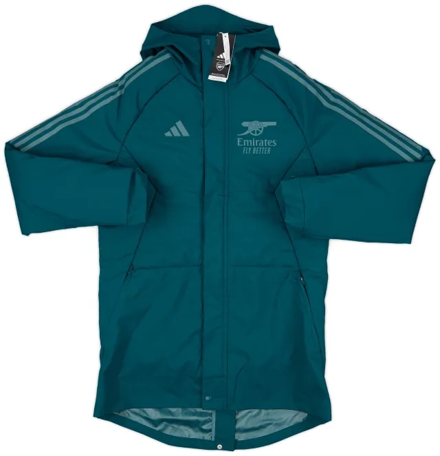 2023-24 Arsenal adidas Hooded Padded Rain Jacket (S)