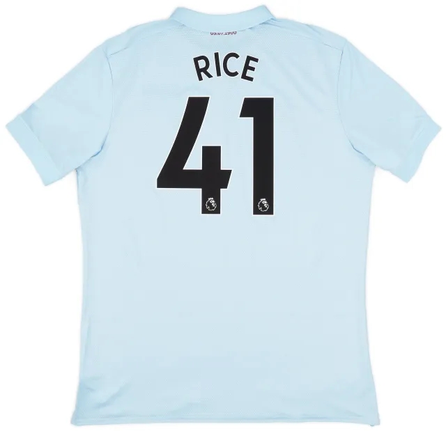 2017-18 West Ham Third Shirt Rice #41 (XL)