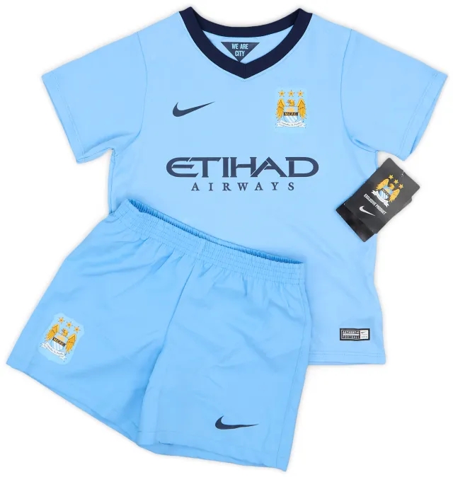 2014-15 Manchester City Home Shirt & Shorts (3-4 Years)