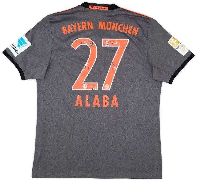 2016-17 Bayern Munich Away Shirt Alaba #27 - 4/10 - (L)