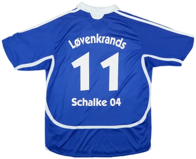 2006-07 Schalke Home Shirt Lovenkrands #11 - 7/10 - (XL.Boys)