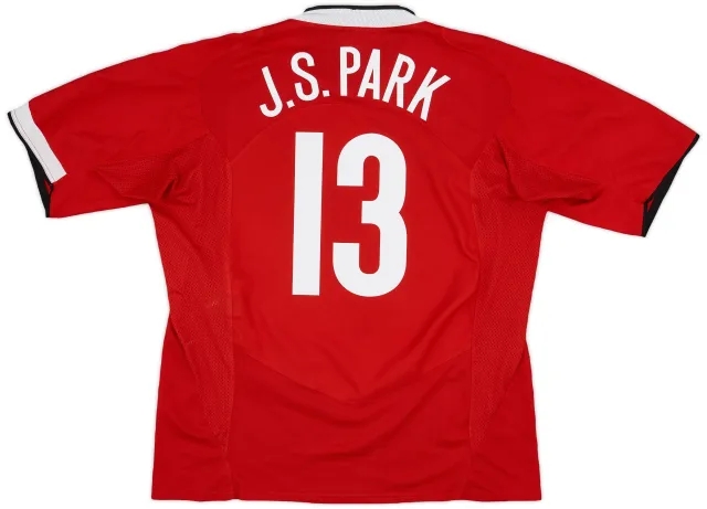 2004-06 Manchester United Home Shirt J.S.Park #13 - 10/10 - (XXL)