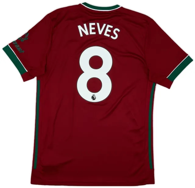 2020-21 Wolves Third Shirt Neves #8 - 7/10 - (M)