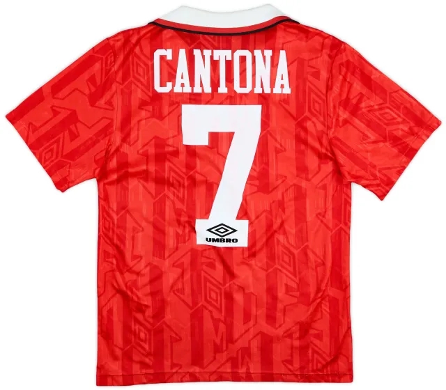 1992-94 Manchester United Home Shirt Cantona #7 - 6/10 - (S)