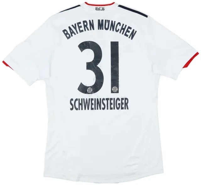 2010-11 Bayern Munich Away Shirt Schweinsteiger #31 - 4/10 - (M)