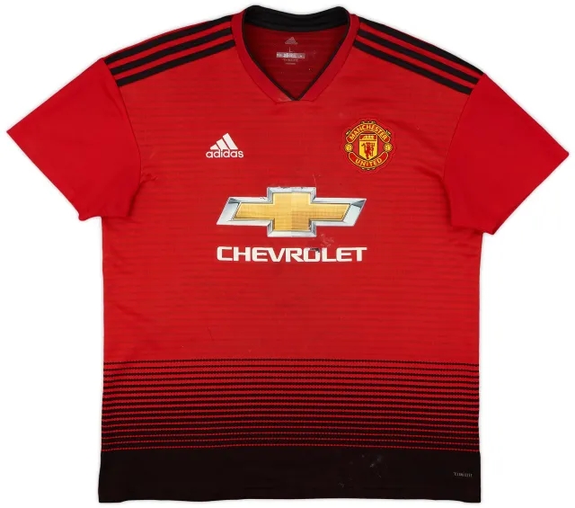 2018-19 Manchester United Home Shirt - 4/10 - (L)