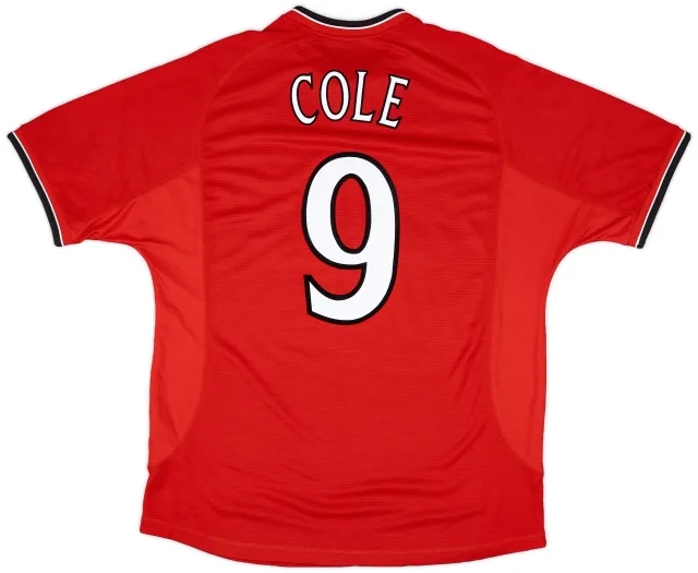 2000-02 Manchester United Home Shirt Cole #9 - 10/10 - (XL)