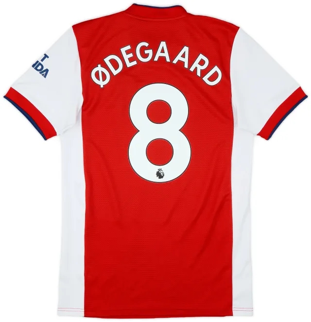 2021-22 Arsenal Home Shirt Odegaard #8 - 7/10 - (S)