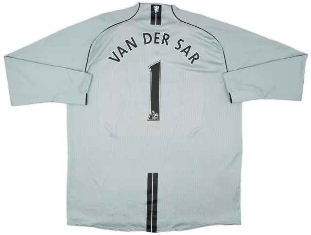 2007-08 Manchester United Player Issue GK Shirt Van Der Sar #1 - 7/10 - (3XL)