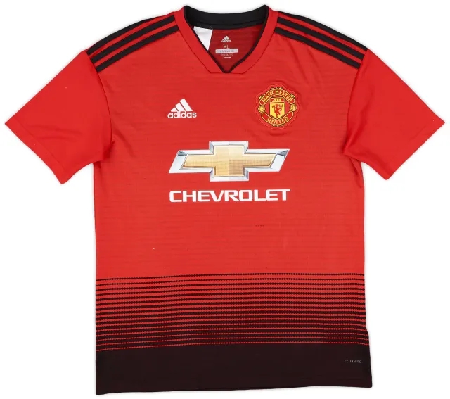 2018-19 Manchester United Home Shirt - 5/10 - (XL.Boys)