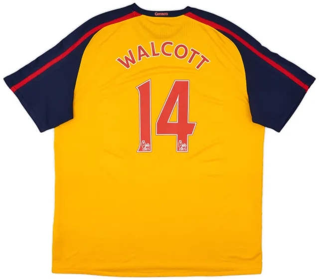 2008-09 Arsenal Away Shirt Walcott #14 - 7/10 - (XXL)