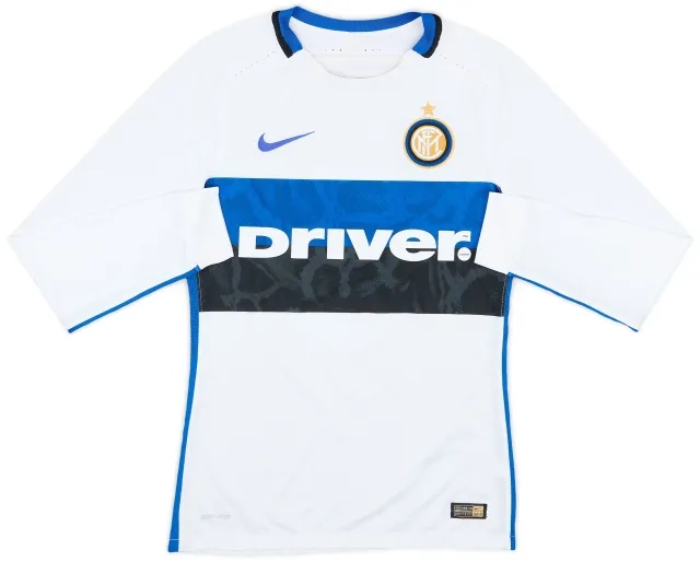 2015-16 Inter Milan Match Issue Away L/S Shirt #5
