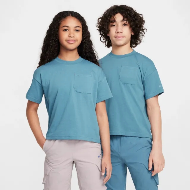 Nike Sportswear City Utility Older Kids' Short-Sleeve Top - Blue