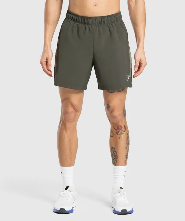  Sport  7" Shorts - Strength Green/Utility Green
