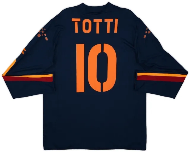 2003-04 Roma Fourth L/S Shirt Totti #10 - 8/10 - (XL)