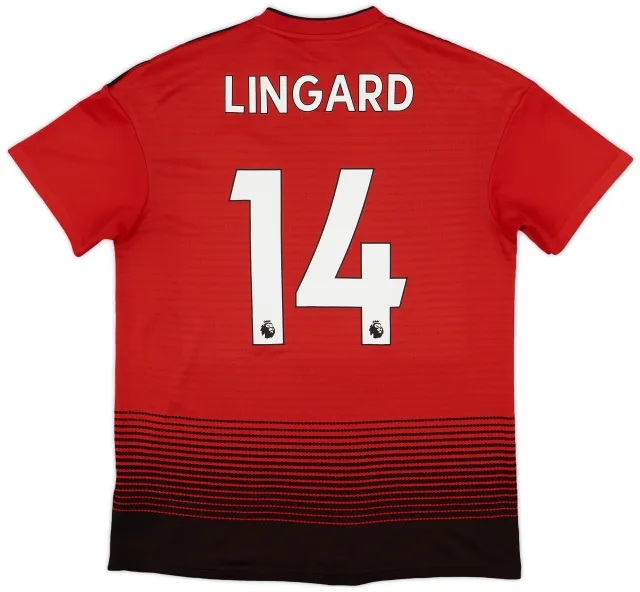 2018-19 Manchester United Home Shirt Lingard #14 - 9/10 - (M)
