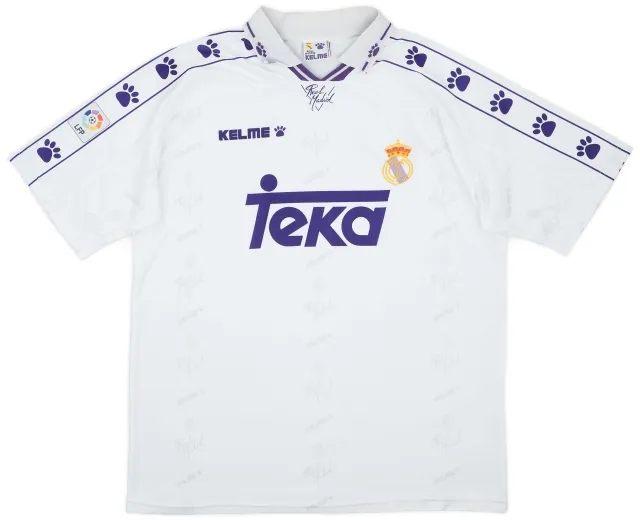 1994-96 Real Madrid Home Shirt - 7/10 - (XL)