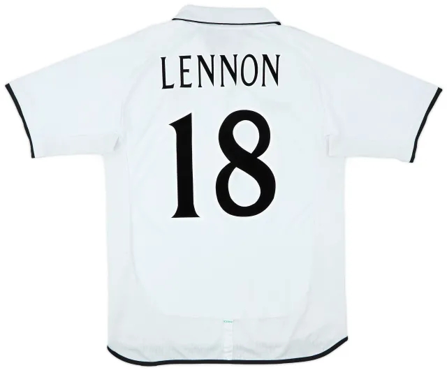 2001-02 Celtic Away Shirt Lennon #18 - 9/10 - (L)