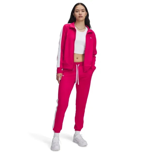 Under Armour  Tricot Women's Tracksuit Shaded Fuchsia / White / White L